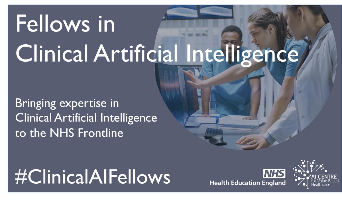 We are proud to announce the inaugural #ClinicalAIFellows cohort, developed by <a href="/GSTTnhs/">Guy's and St Thomas'</a> &amp; supported by @NHS_HealthEdEng. 

This unique programme trains clinicians to deliver the transformational power of AI, bringing #AI capability to the NHS front line: bit.ly/3sbDh87