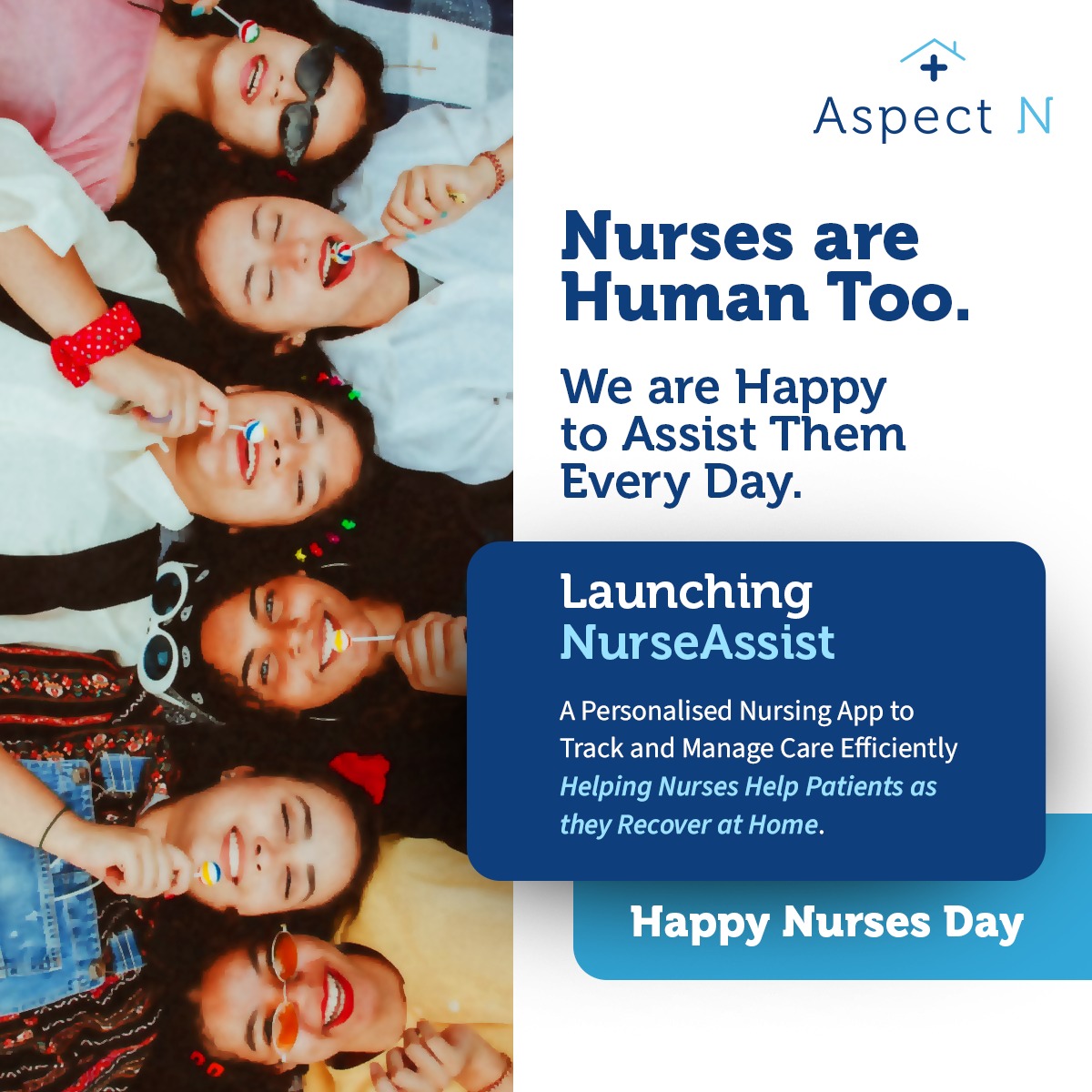 This Nurses Week Aspect N launches #NurseAssist. An app specially made to help Nurses improve efficiency and manage patients with ease.

(615) 619-3000
aspectn.com
solutions@AspectN.com
 
#AspectN #nashville #nurse #nursesweek #nurseday #internationalnurseday