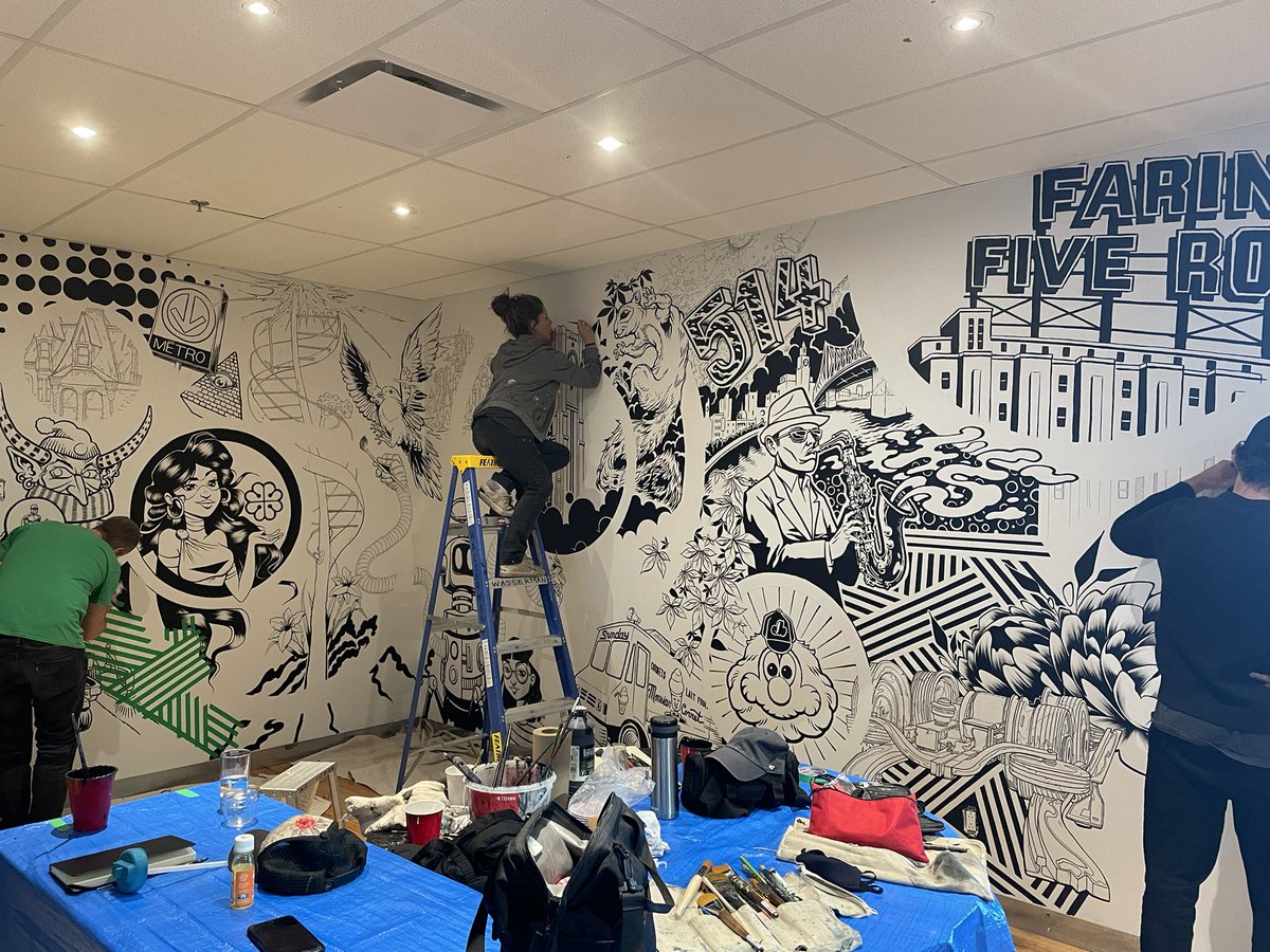 GM! Collaborative mural process with <a href="/ENMASSEproject/">EN MASSE</a>