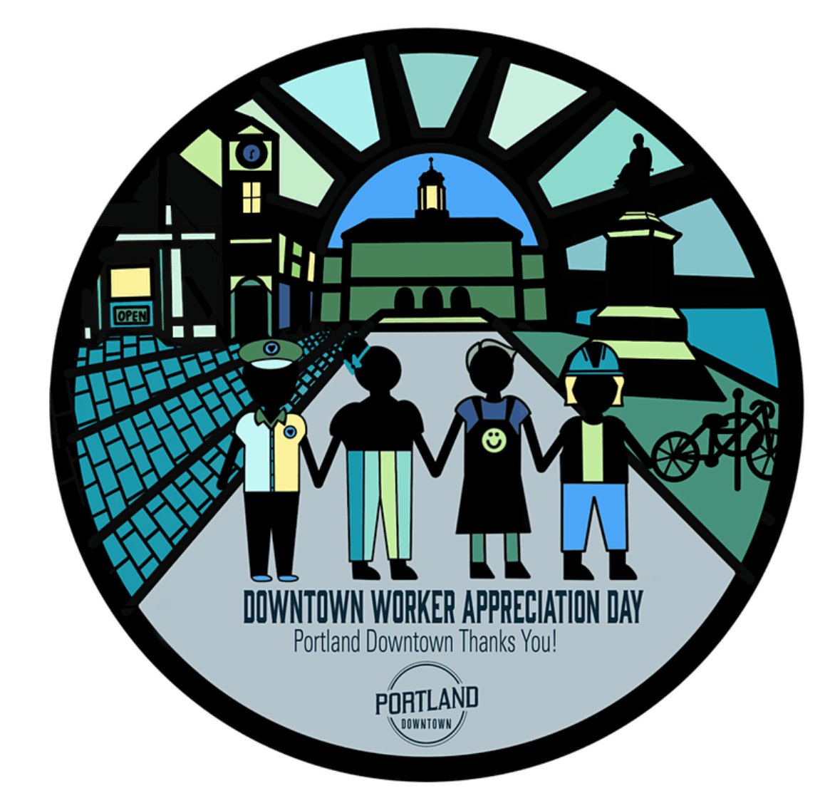 PortPublicLibME's tweet photo. 🎊🎉 Today! 5/12, 10 am-12 pm Celebrate Portland’s diverse and dynamic workforce.
Stop by our table and pick up free swag - totes, buttons, postcards, and more! Also enjoy Portland Downtown coupon booklets filled with downtown deals, yummy treats & refreshments, and more. https://t.co/XR5MVigAOm