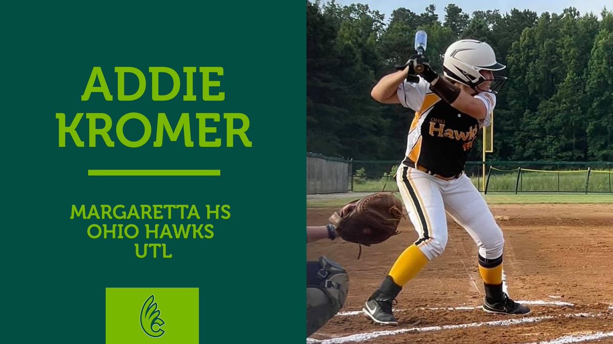 DubC_Softball's tweet photo. Let’s welcome our next incoming freshman, Addie Kromer! 💚🐾🥎 https://t.co/MGzYjWcsnh