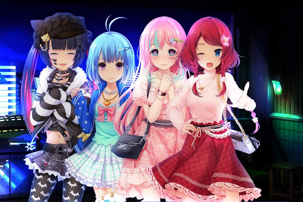 Jeycolla025's tweet photo. Walking in the city and Meet coincidence with 💜meychan and Awoo-chan❤️

Let's go to the beach tomorrow okey~~
@LeleDgf
@mew_rocket 
#ニジカノ https://t.co/6i3zCfqx8n