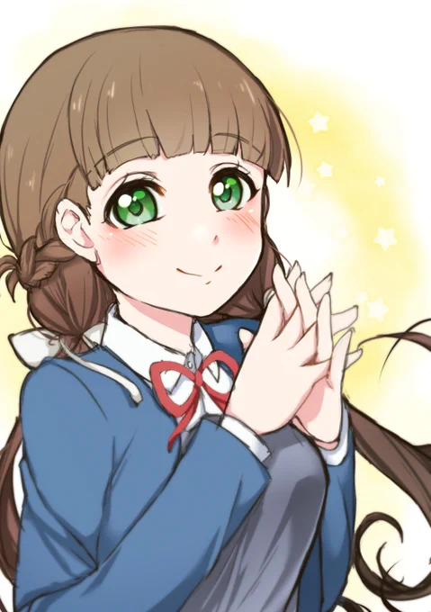 きな子ちゃん可愛いく描けてるかな?(*ノωノ)ドキドキ

#桜小路きな子 #Liella #lovelive #イラスト 