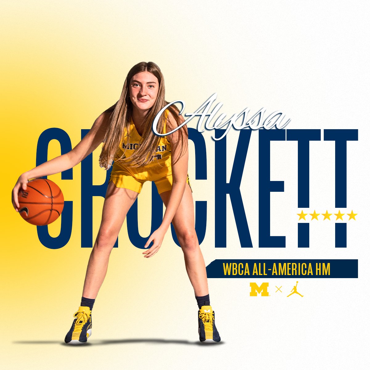 A big congrats to Alyssa Crockett (<a href="/ACrockett2022/">Alyssa Crockett</a>) on receiving  2022 WBCA High School Coaches’ All-America honorable mention!

More: myumi.ch/AwRqj

#GoBlue