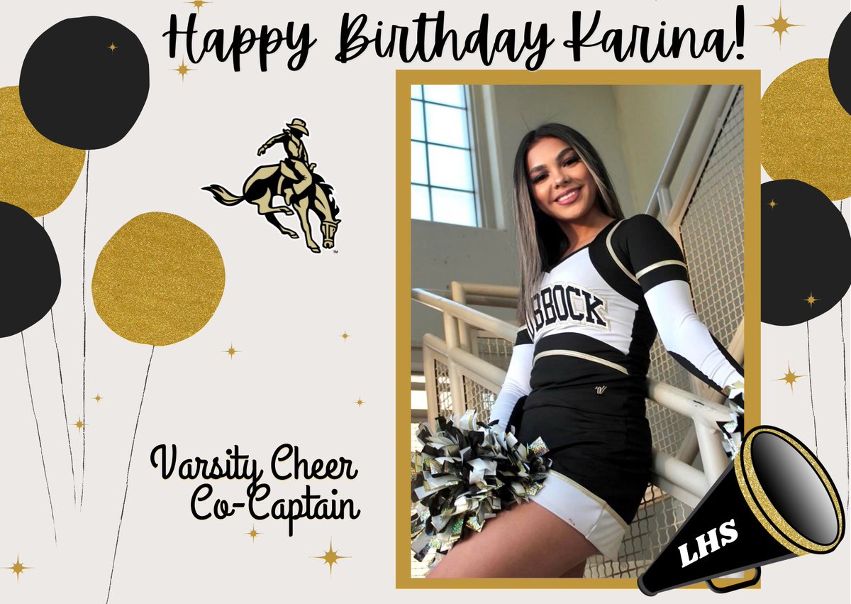 Happy Birthday to our Co-Captain Karina! We hope your day is extra special. 🖤💛📣🧁
