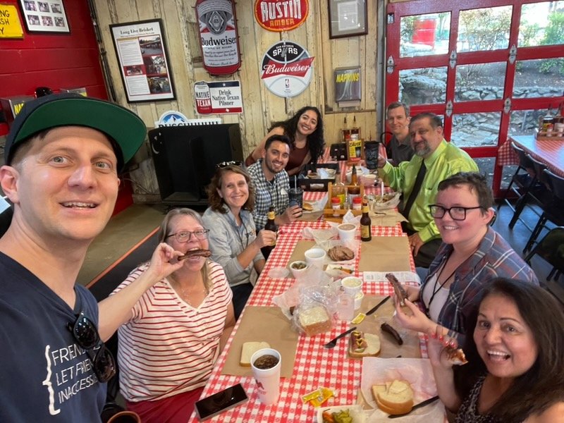 daxjcastro's tweet image. Hard work deserves a great meal at Rudy's BBQ. What an amazing time with so many great  accessibility talents @knowbility #AccessU #a11y #accessibility