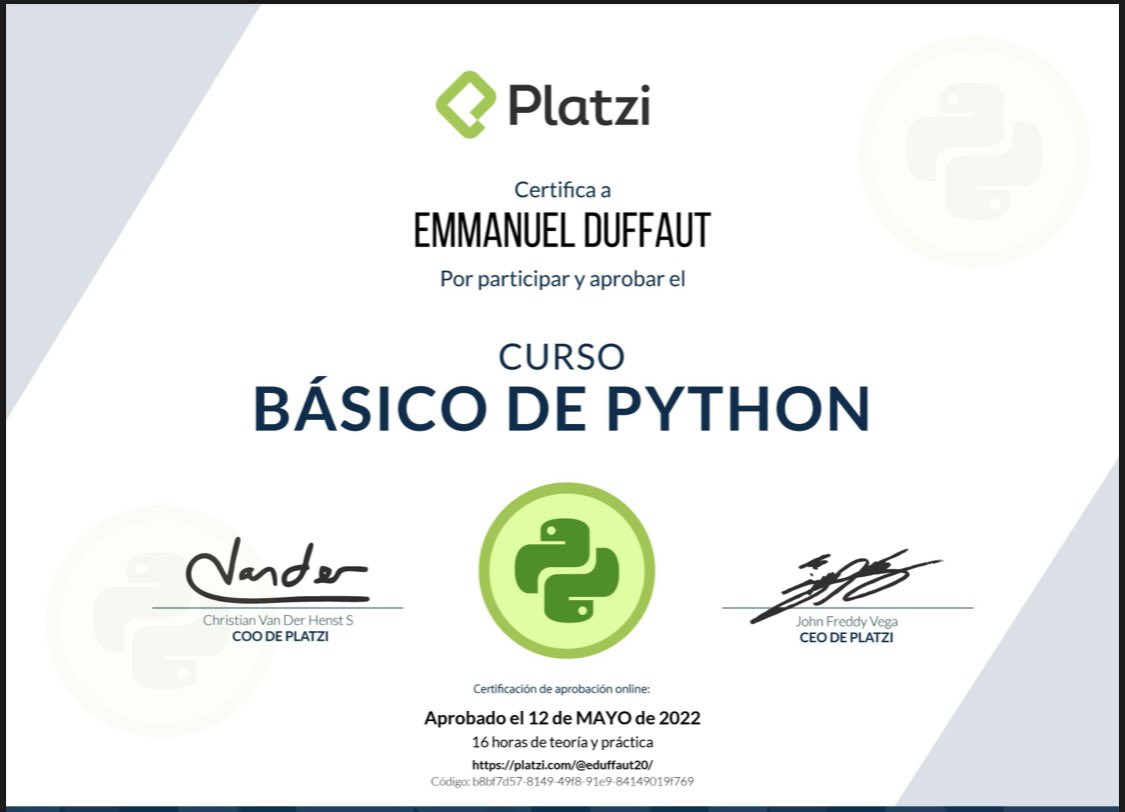 Emma_Duffaut's tweet photo. Otro más que se fue @platzi…Mención especial para el crack de @facmartoni, con cuál se puede seguir ? https://t.co/8FDp2E3uuj