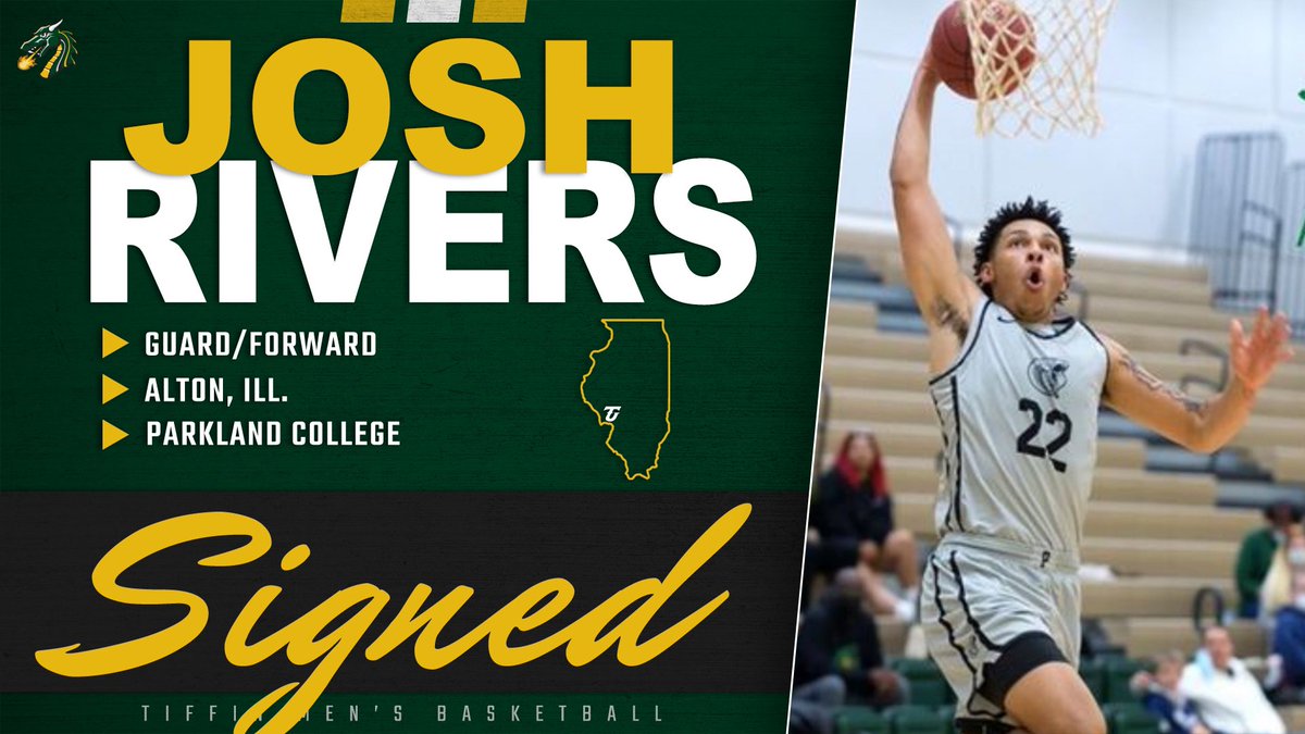 TiffinUHoops's tweet photo. It’s official❗️✍️ Help us welcome Josh Rivers to the Dragon Family. @gotiffindragons
#GoTiffinDragons #TiffinUHoops #FlyAsOne #Gr8Day2BADragon #GoGons 🐉🐲🏀 https://t.co/Fev34iLaPO