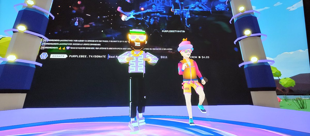 digitrapperz's tweet photo. The vibe was so cool @purplebeetv I was dancing the whole time I was there. . . If you haven't already make sure you follow purple bee tv they're always putting on dope events. . . . #purple #purplebee #purplebeetv #livemusic #LIVE #Metaverse #Dance #Dancing https://t.co/8U7yL3XF4q