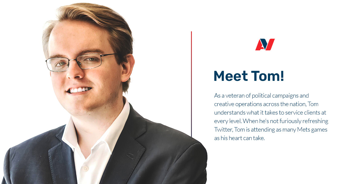 TeamAdVictory's tweet photo. Say hello to Tom, an Associate Digital Strategist on our Ad Ops team at AdVictory! As an above-and-beyond approach kind of strategist, Tom understands what it takes to service clients at every level.  #MeetTheTeam https://t.co/Uibs3VTBYW