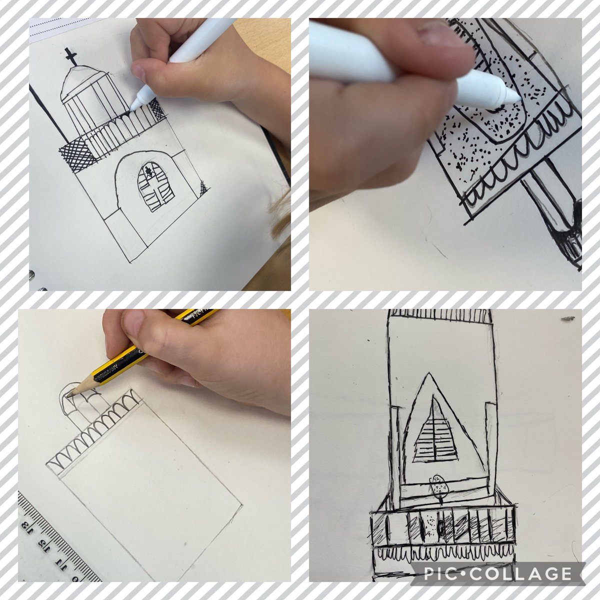 KhpaMissHall's tweet photo. Year 3 have been working on their fineliner skills. We have been inspired by the artist Stephen Wiltshire! @KingsHeathPri https://t.co/BjFAoRMgUF
