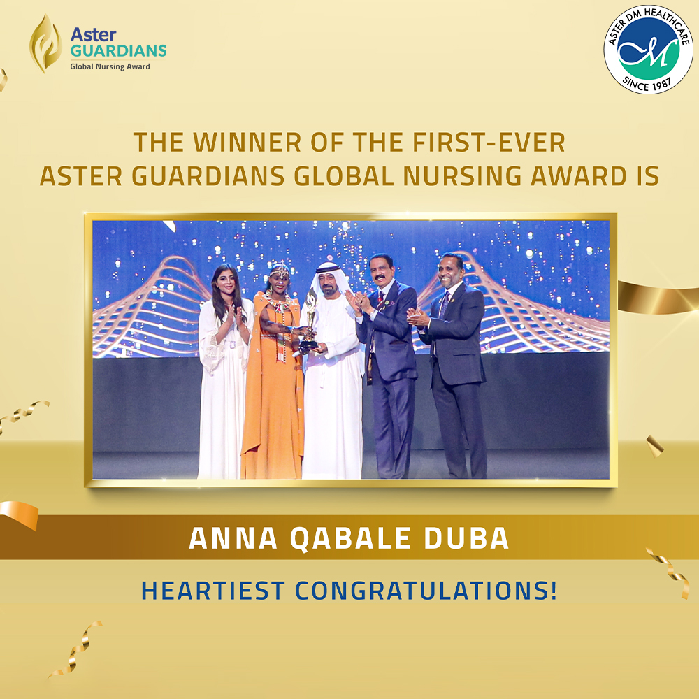 ASTERHealthcare's tweet photo. Congratulations to Nurse Anna Qabale Duba for creating history and winning the first-ever Aster Guardians Global Nursing Award!
@asterhealthcare @qabaleduba @asterguardians
#Nurse #NurseLife #NursesOfInstagram #NursePractitioner #NursesUnite #NursesOnly #NurseOnDuty https://t.co/QO84O5cH6v