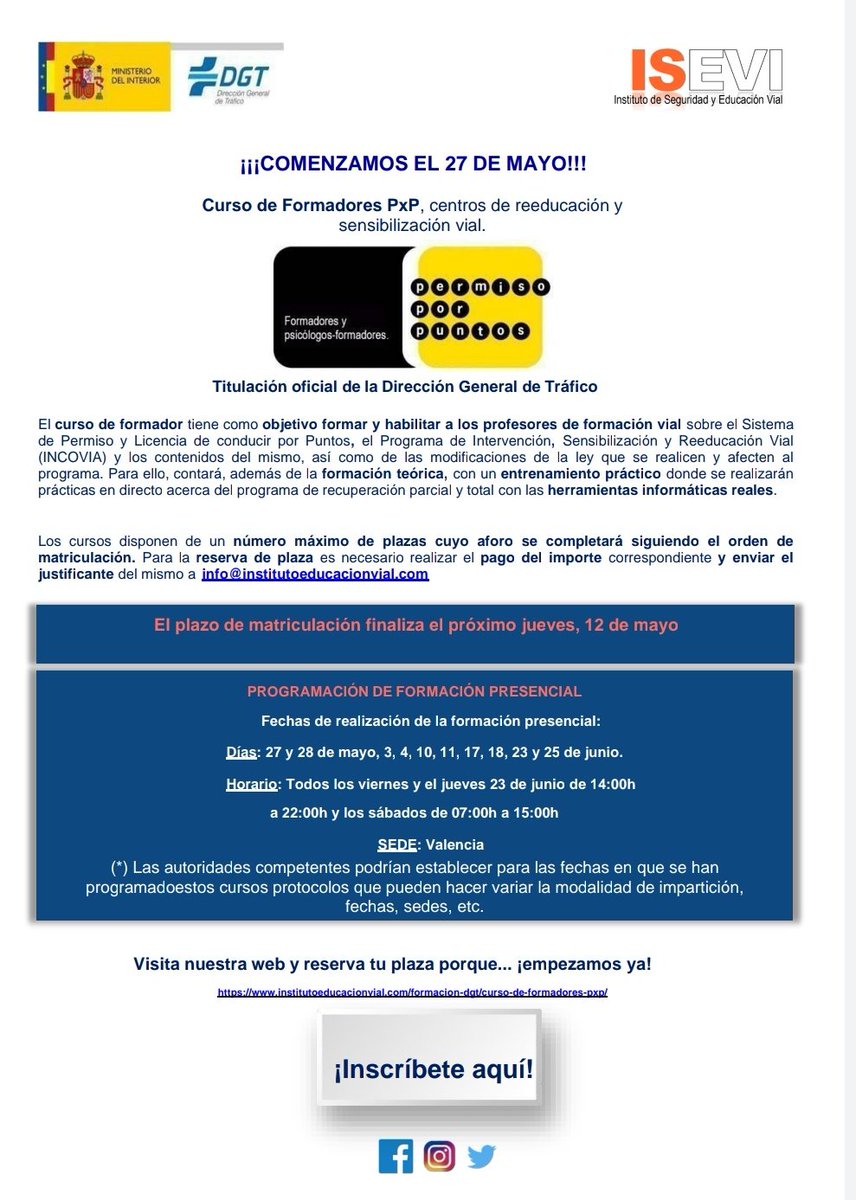 UnionAutoescVal's tweet image. Anímate! Quedan pocas plazas!