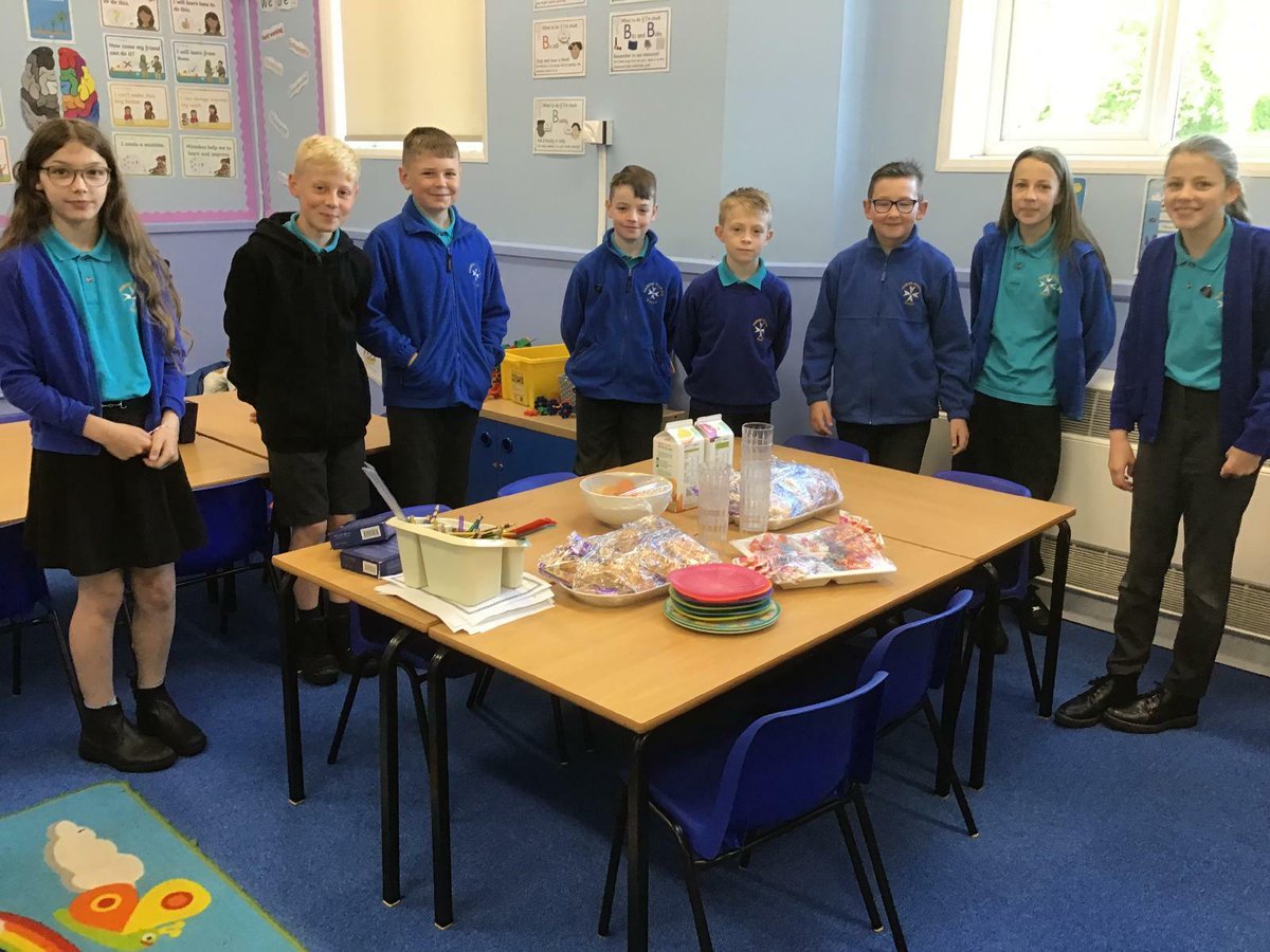 HeatherPrimary's tweet photo. Thank you to Nyla’s family to today’s Year 6 SATs breakfast. Soooooo much better than the breakfast Mrs Michalowski has offered all week!!! #mathsreasoningpaper3 #year6sats2022 #lastpapertoday. https://t.co/bSVhlszoCc