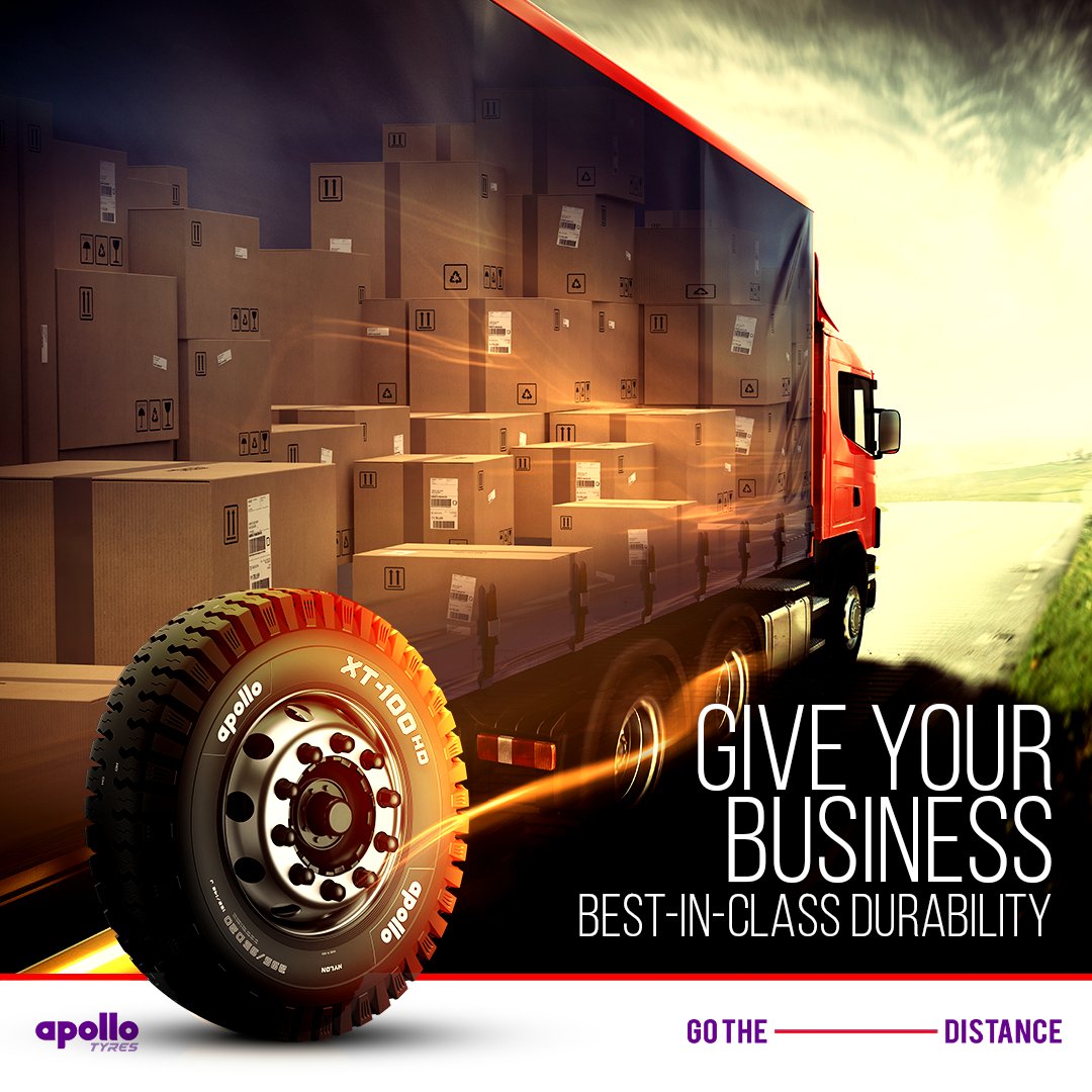 apollotyres's tweet photo. #GoTheDistance with greater loads. The Apollo XT100 HD offers a heavy-duty casing with a new high-strength fabric

#ApolloTyres #ApolloXT100HD https://t.co/663bncVP6i