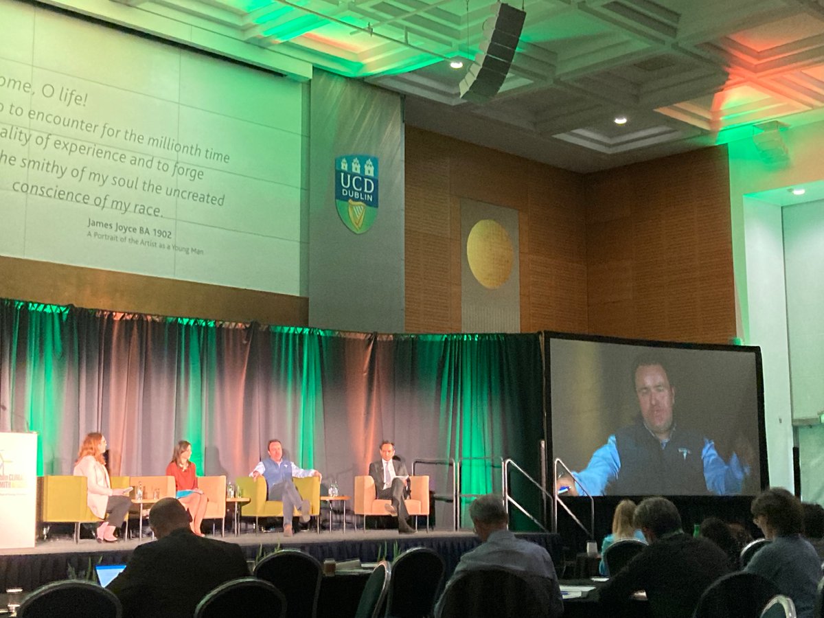 Excellent panel discussion underway at Dublin Climate Summit 2022 feat. Alan Foy (<a href="/Venturewave_Cap/">VentureWave Capital</a>), Iggy Bassi (<a href="/CervestEarth/">Cervest</a>), Stefania di Bartolomeo (@Physisinvest), moderated by Dave Callaway &amp; Elizabeth Hearst (<a href="/CallawayClimate/">Callaway Climate Insights</a>)

<a href="/DublinClimate/">Dublin Climate Summit</a> <a href="/IbecGlobal/">Ibec Global</a> #DCS2022