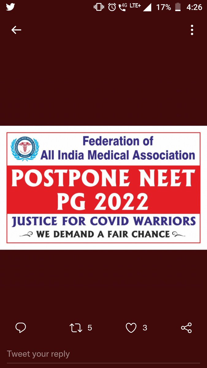 Sanju15644830's tweet photo. Doctors are dumped , left to fight on road, doors at ministry are shut and are forced to give exam on may 21st
#postponeNeetPG2022 
#NEETPG2022 
@DRChinmayee1 
@mansukhmandviya 
@PMOIndia 
@RahulGandhi 
@sandeepkishore_ 
@Nagesh_nsui6 https://t.co/KUWpXntbnQ