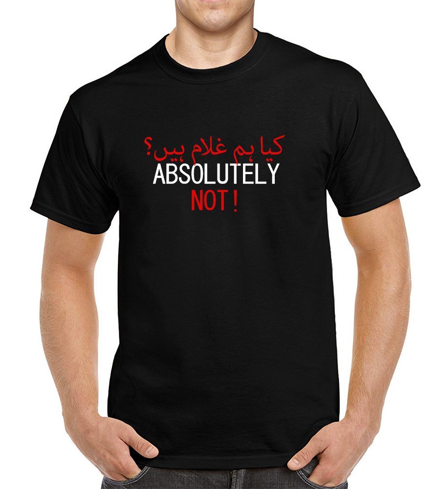 FaahadHussain's tweet photo. Order now: https://t.co/oRQcmcYRiQ
Absolutely Not Tee Shirt Black Graphics T-Shirt Kya Hum gulam Hain Shirt from our Daraz Shop
#AbsolutelyNot #kyahumghulamhain #امپورٹڈ__حکومت__نامنظور #IstandwithPMImrankhan #ImranKhanTshirt #ImranKhanLIVE https://t.co/Faq6JUGeH6