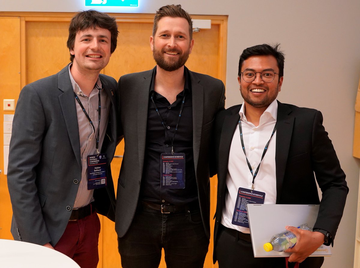 NorFootballConf's tweet photo. Thank you to @MatteoBalliauw from the Belgian FA, @SBennike from the Danish FA, and @geet_raju from the Finnish FA for giving your presentations in Thematic session 2 on recent practices of data and insight based knowledge creation!

#Nordicfootball2022 https://t.co/FlbqCSu4n6
