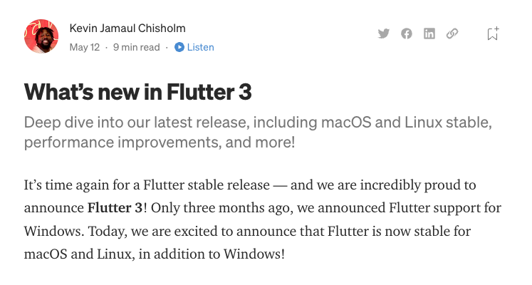 xmanreturn's tweet image. Flutter 3 发布了，准备拿一个不那么重要的app升级上来看看效果
#flutter3