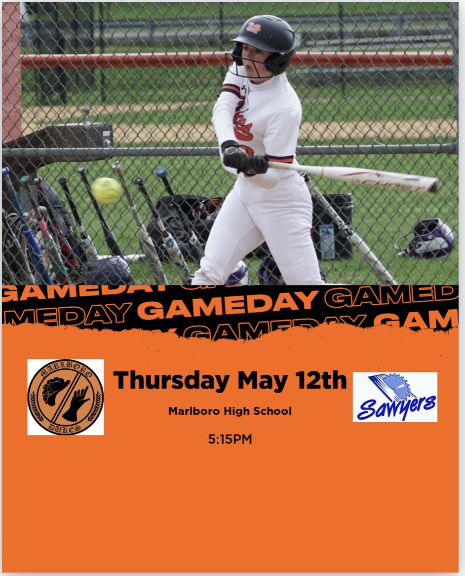 MHSLadyDukes's tweet photo. The Lady Dukes face-off against the Saugerties Sawyers in a possible MHAL Semifinal preview!! Marlboro Mayhem come out and support your 9-1 Lady Dukes!! *Note time change to 5:15* @GoMHSDukes @marlborosd @Marlboro_Mayhem @frank_milazzo https://t.co/AMrCZ6mxlC