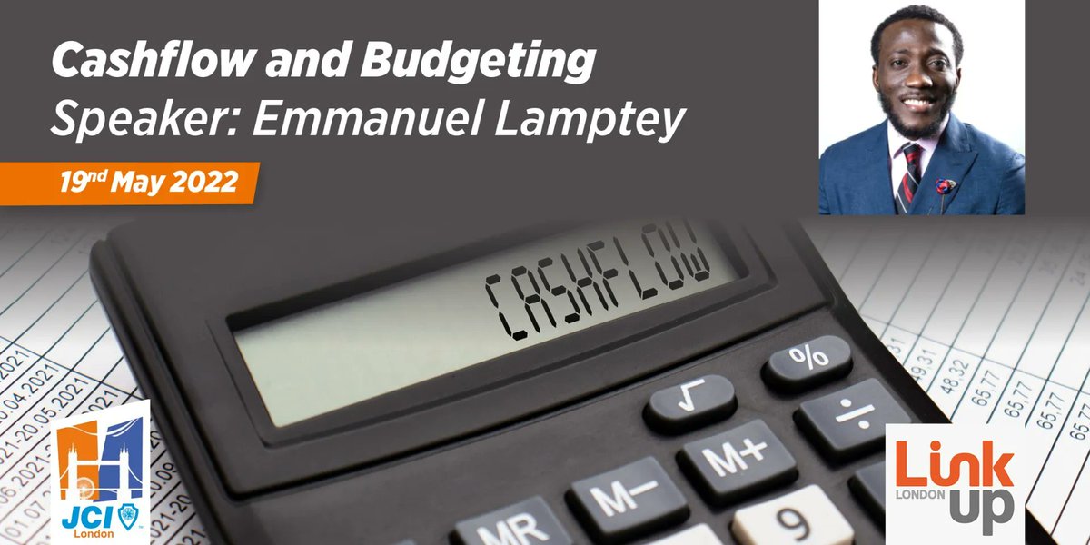 Join Emmanuel Lamptey on 19th May for a virtual workshop about Cashflow and Budgeting as JCI London once again partners with LinkUp London for Lunch &amp; Learn! 
buff.ly/3L6FBnq