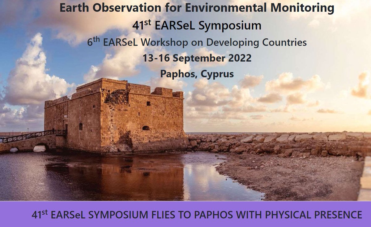 ERATOSTHENESCoE's tweet photo. 📣 We are excited to announce that the 41st EARSeL Symposium will take place in Paphos with physical presence in September! 
🌍 Looking forward to meeting you there! 
--------------
👥 Info and registration at ECoE stakeholders’ workshop (free of charge): https://t.co/cZoloCuH5U https://t.co/ehV19RjoUw