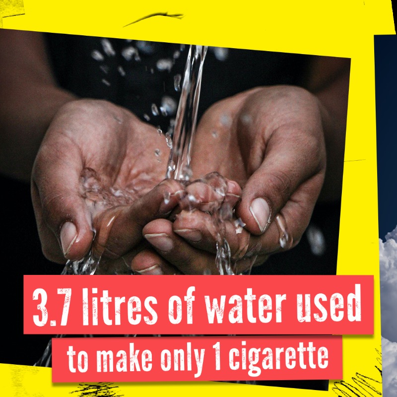 WHO's tweet photo. #TobaccoExposed: How can an industry that creates nearly 800,000 tonnes of 💀 toxic waste per year from cigarette butts alone be a leader in environmental sustainability?
 
There is #OnlyOneEarth 🌎🌍🌏 - let's protect it by saying #NoTobacco 🚭