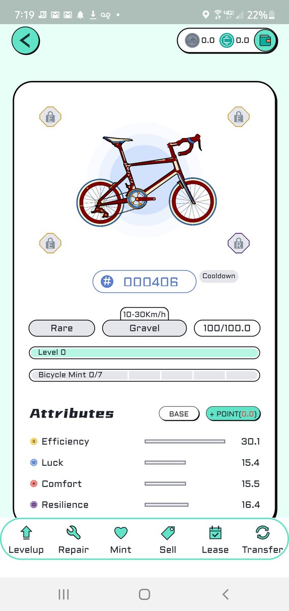 James_CycGo's tweet photo. @CycGo_M2E Beta is here. Got my dream bike - a Rare Gravel! Look at those stats!Time to start testing.

There's still time to join the Discord and try for free #NFTs: https://t.co/cQxdshAAGw 

#P2E #MoveToEarn https://t.co/wfvI2vhF4V