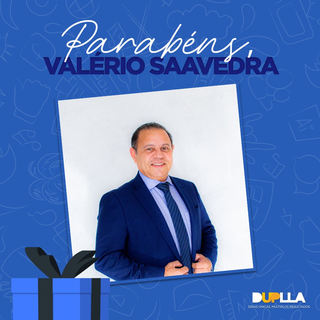 Duplla's tweet photo. Queremos parabeniza o advogado Dr. Valério Saavedra, pelo seu aniversário e desejamos muitas felicidades, sucesso, sabedoria e principalmente muita saúde!.🤩👏👏

#duplla #dupllacom #valériosaavedra #aniversário https://t.co/ZUgmuaFNm1