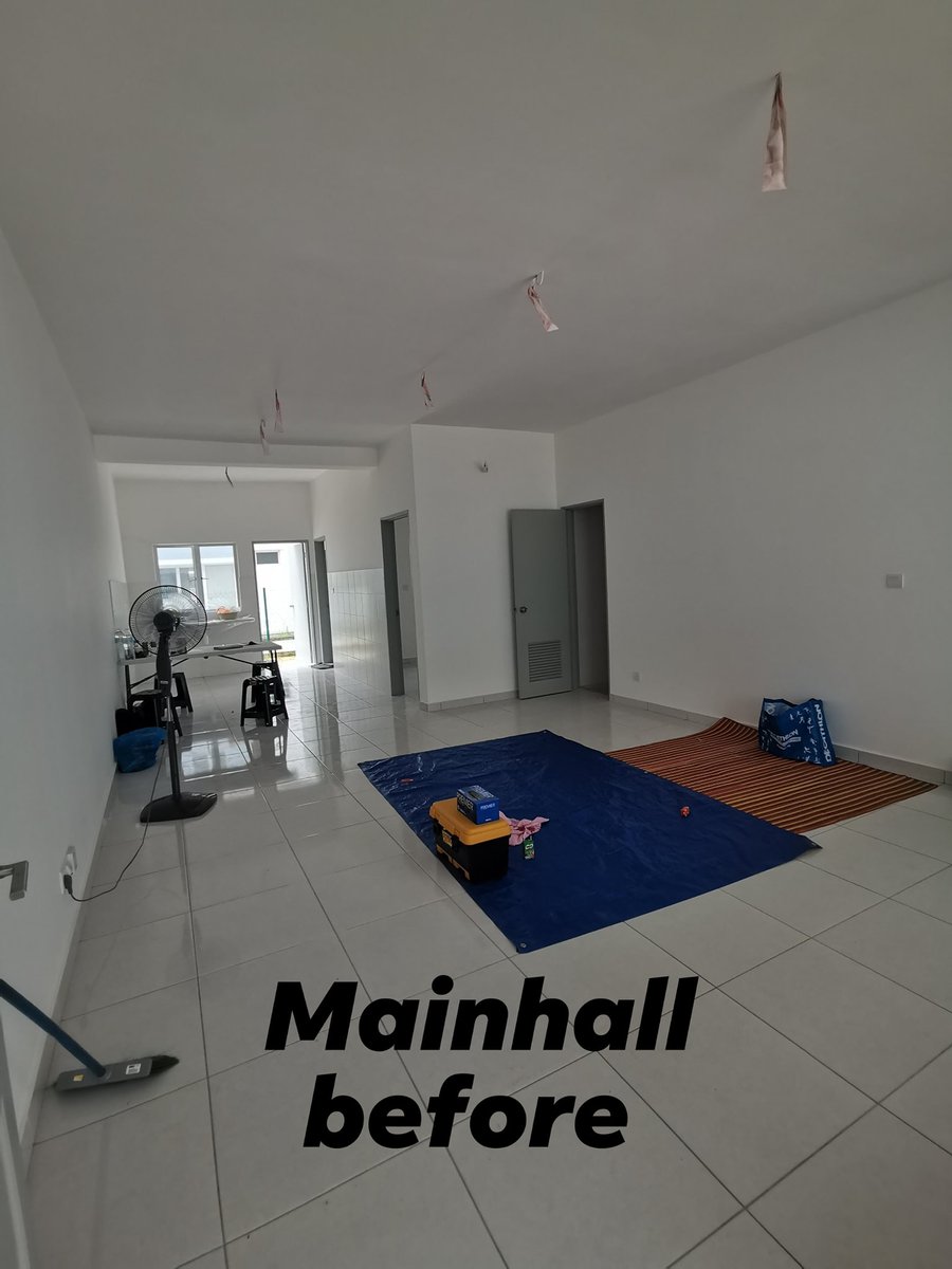 qtpiroses's tweet photo. Idea DEKO rumah 2 tingkat dengan deko MEWAH sebelum &amp; selepas ! ✨

[ keadaan bilik master dan ruang tamu sebelum deko ] https://t.co/wmflHGZZnH