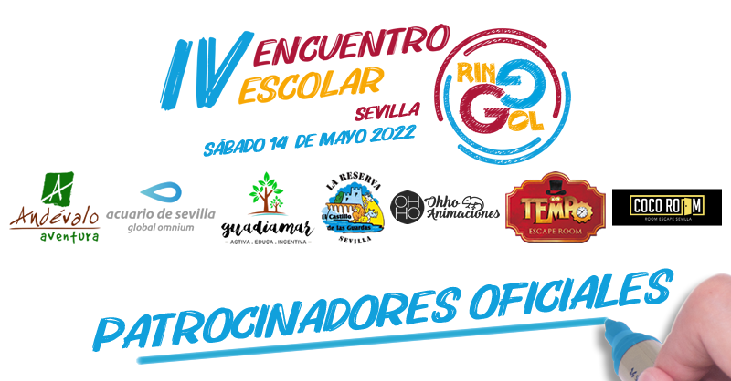 ringoldeporte's tweet photo. Gracias a los colegios, colaboradores y patrocinadores que participarán en el #4encuentroringol.
#herramientaeducativa #deporteparatodos #yojuegoalringol

https://t.co/rccQzW1XQJ @AcuarioSevilla @cvguadiamar https://t.co/NjGbloYCDN @Ohhoanimaciones @tempoescaperoom @cocoroomsev https://t.co/YtPu1w6AvW