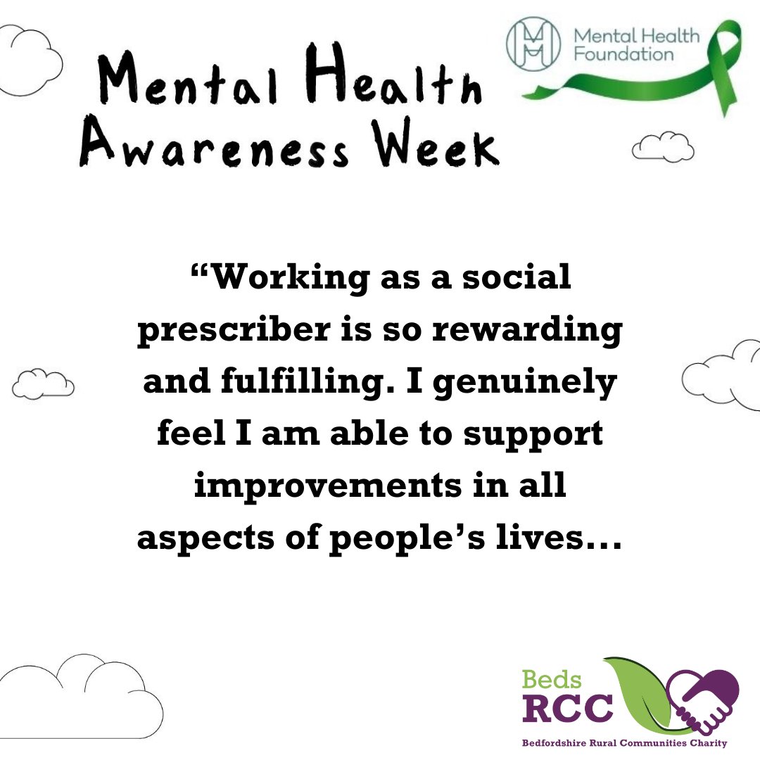 bedsrcc's tweet photo. Our Social Prescribing is one of our projects which helps people improve their wellbeing and mental health. Read more below about our Community Wellbeing Champions and the work they do.
.
.
.
#Mentalhealthawarenessweek #mentalhealth #mentalhealthweek #community #communitywell ... https://t.co/XJUWoTg40h