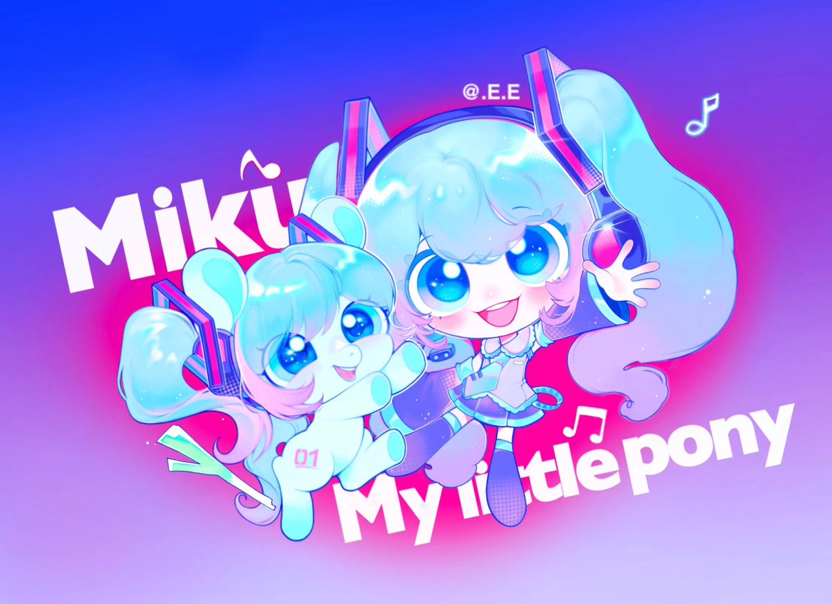 Ee_e404's tweet photo. 寿屋的初音未来和小马的设定非常喜欢💕

#mylittlepony #mlp #MLP #pony #mlpfim #初音ミク #初音未来 #Miku https://t.co/CAm8K5c2xD