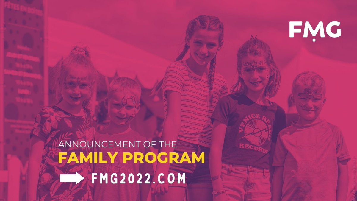 The biggest family party of the summer is at the 35th FMG with more than a hundred kid-friendly activities and shows!🎪

The complete program is now available!

Read the press release : bit.ly/FamilyPressRel…