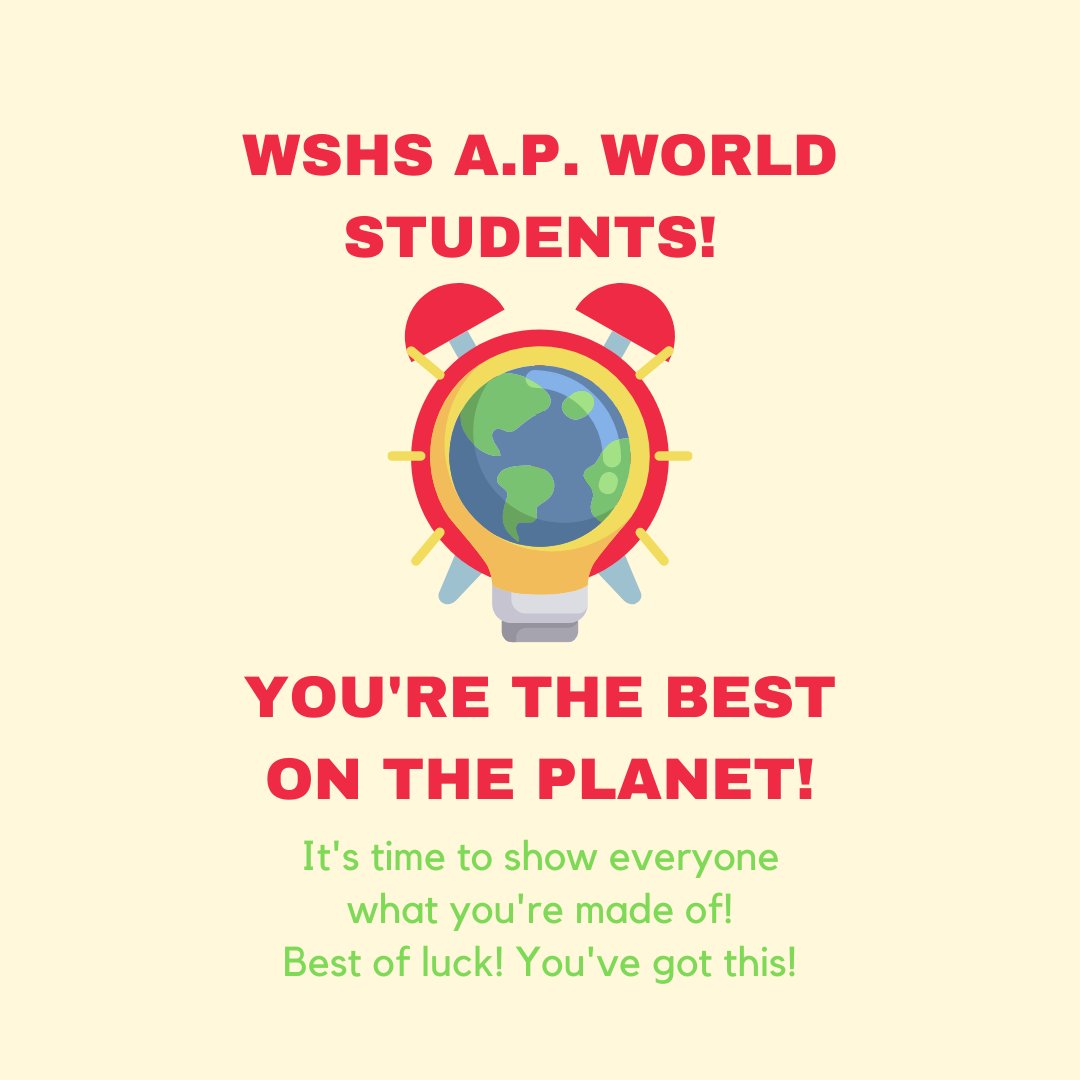 WillowSpringLMC's tweet photo. Crush that exam, @WillowSpringHS A.P. World History Students! #wewill #storm https://t.co/DIJhDqwkJ2