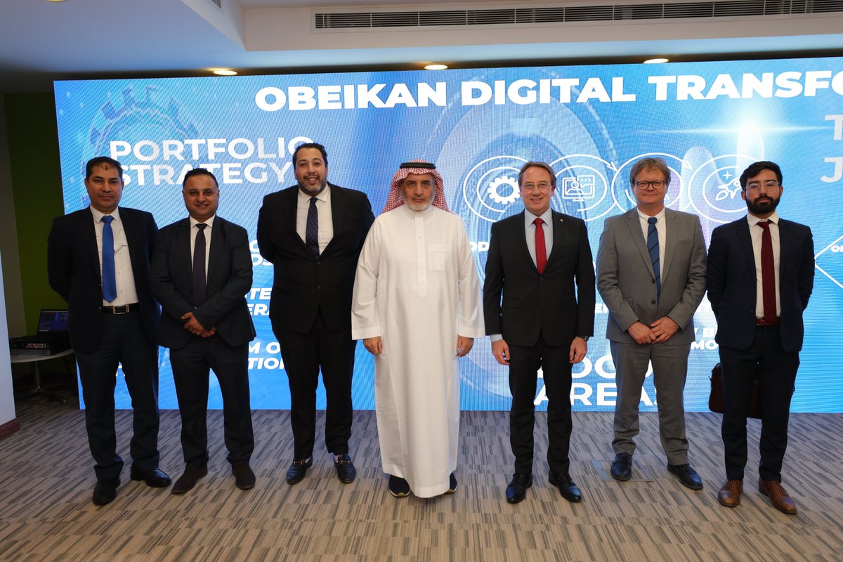 Obeikan_digital's tweet photo. We were happy to introduce our advanced digital solutions to the French ambassador Mr. @ludovic_pouille at #ODS and we look forward to expand our partnerships with the french companies. https://t.co/IvXUtsLx6O