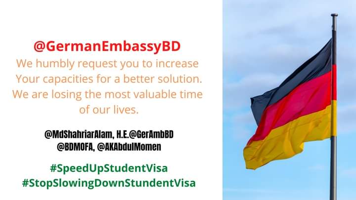 MahinNganj's tweet photo. H.E @GerAmbBD sir please save our dream. 
@HeikoMaas 
@CWhiteleyEU 
@MiguelBergerAA 
@BDMOFA 
@MdShahriarAlam 
#SpeedUpStudentVisa 
#StopSlowingDownStudentVisa https://t.co/IcYtOozuVg