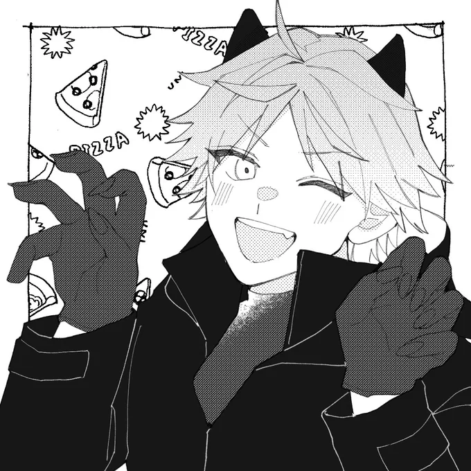 ピザのトーン使いたかっただけ🍕 