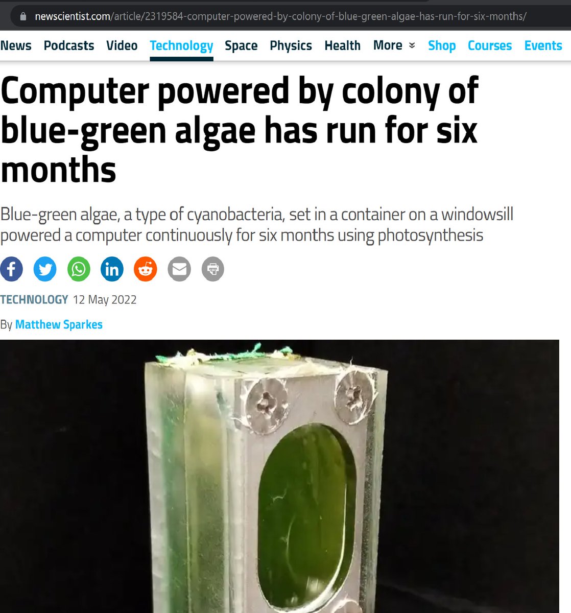fm_tech_'s tweet photo. How cool is this!
'https://t.co/cCdqdcrK8k'
#techarticles #articleoftheweek #computer #bluegreenalgae #sustainablepower #cool 
LinkedIn: FM Tech Solutions
Facebook: FM Tech Solutions
Instagram: @fm_tech_solutions
Twitter: @fm_tech_
Website: https://t.co/wjrP3zAGdv https://t.co/G7BSTzeZQV
