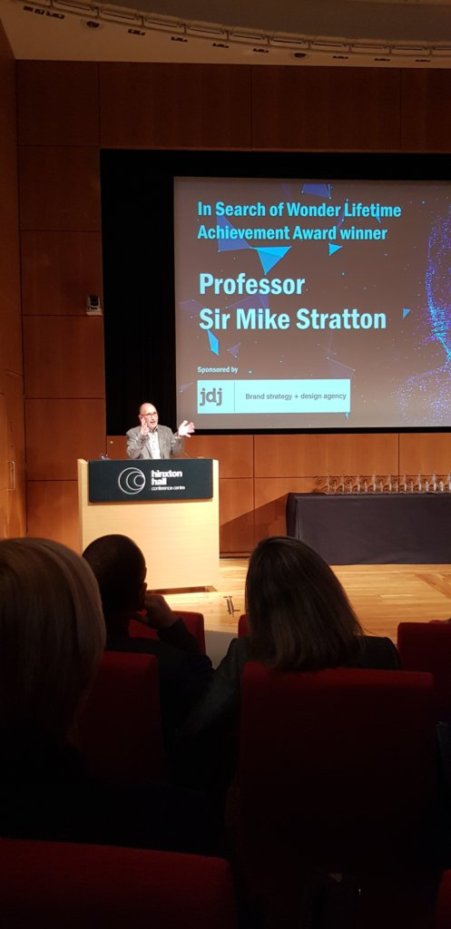 jdj_creative's tweet photo. It was an absolute honour to present the ‘In Search of Wonder Lifetime Achievement Award’ to Sir Michael Stratton at the @CambridgeIndy Science and Technology Awards last night.

#InSearchOfWonder #SciTechAwards https://t.co/pBFsGX0FyT