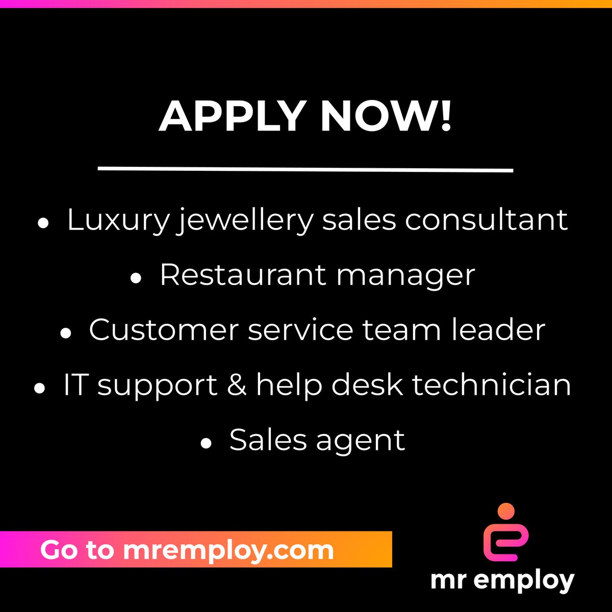 mremploy's tweet image. Now hiring on Mr Employ! Sign up FREE on the Mr Employ app and you could win a Takealot voucher up to R5,000! Go to: mremploy.com and #getMrEmployed