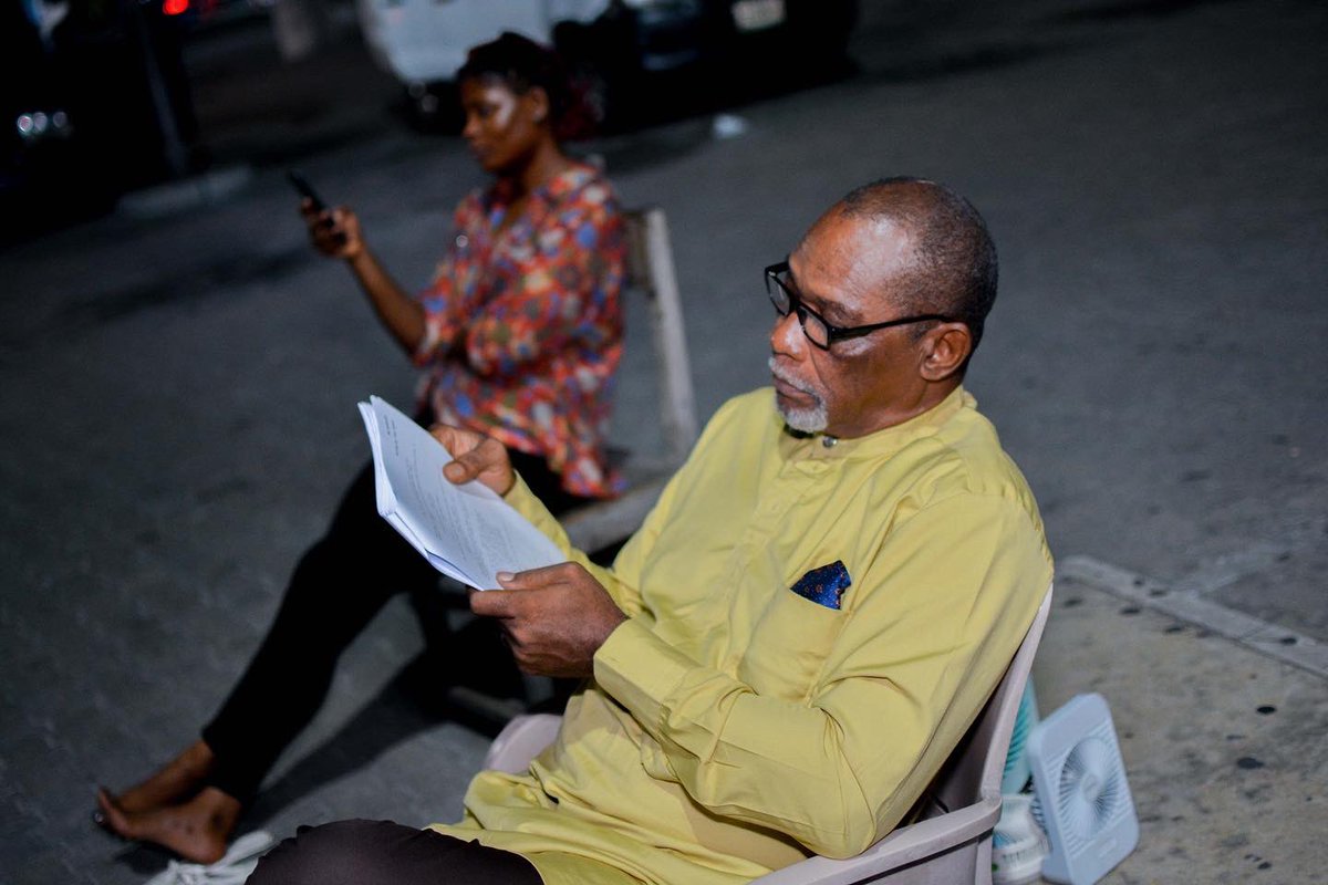 trafficbutter's tweet photo. "@peachstudiosNG: Norbert Young proved he was forever young in the #Obstructor film with his lines and other actors’ lines on cue 🫡 #Cinematography #Actor #Nollywood #Veteran #Film #Video #Traffic #Night https://t.co/ZuibmYnWBZ