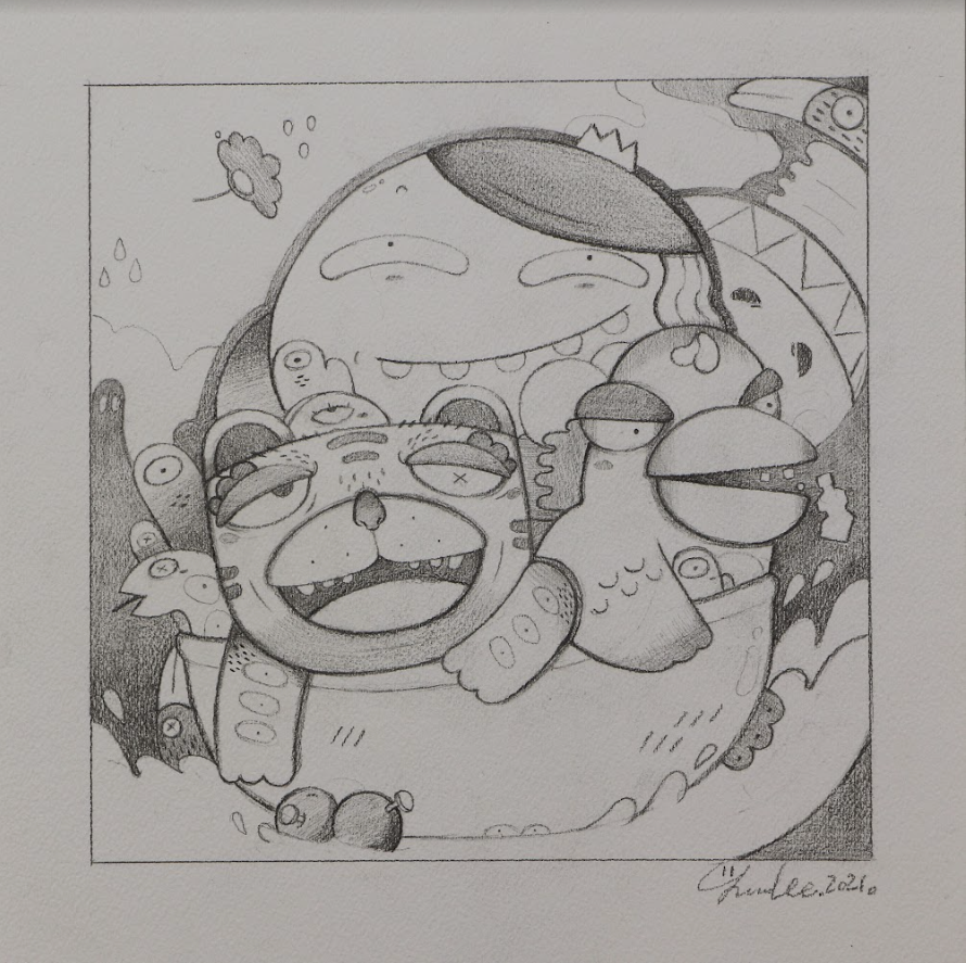 VILLAZANGallery's tweet photo. YOUNG LEE · ANIMAL & HUMAN
#Drawing "Pirate", 2021, graphite on paper.
#Painting "Pirate", 2022, oil, pastel, and pumice on canvas mounted on panel.
The third and last sketch of the final painting!
© villazan
#villazangame #villazan #art #artist #YoungLee https://t.co/rKxJCUPzA8