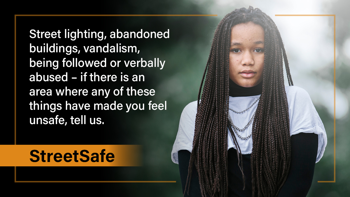 LincsPolice's tweet photo. Using StreetSafe you can anonymously tell us about public places where you feel unsafe and why. It’s part of the government’s agenda to tackle violence against women and girls, although it’s open to anyone to use. Learn more: https://t.co/vjh8udxLls 
#StreetSafe https://t.co/eC31tNkPwI