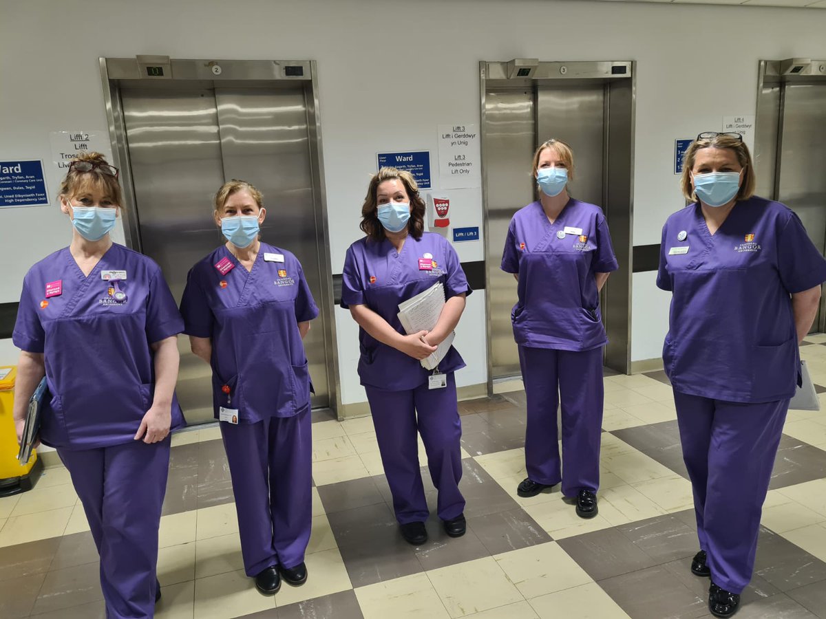 To celebrate International Nurses Day our Matrons at Ysbyty Gwynedd dressed as nursing students to celebrate the nurses of the future! #IND2022 #HereForLife