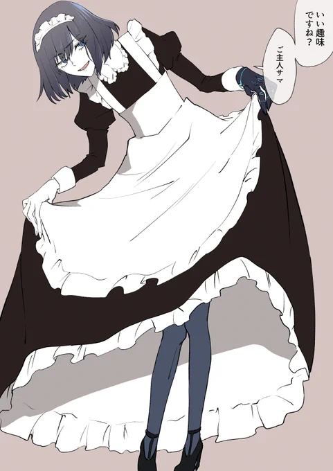 メイドの日なので前に描いたメイドオベあげる 