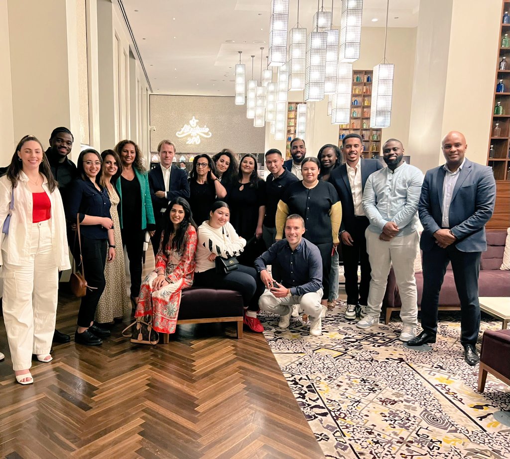 FranceauQatar's tweet photo. Heureux, avec mon épouse Zakia, d'avoir échangé hier avec de jeunes et brillants étudiants formés par la @Tf1fondation en visite à #Doha 🇶🇦 pour préparer leur avenir professionnel. 

Merci à Cheikh Thamer mais aussi à Samir Djouadi, Sihem Souid, Didier Domi. 

#Qatar
@GCOQatar https://t.co/EgVkAUrdBT