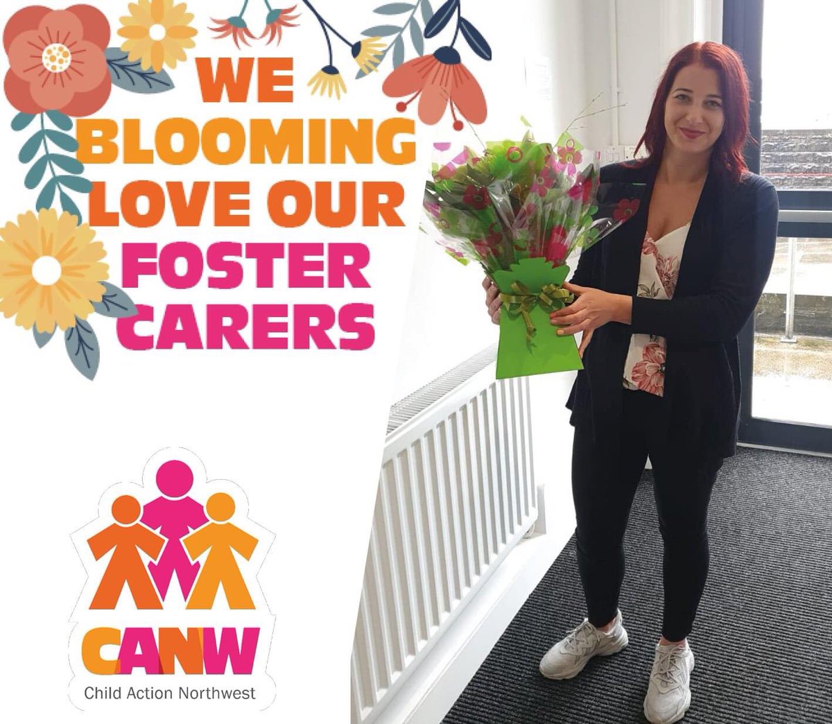 TeamCANW's tweet photo. Today we are celebrating our fabulous #FosterCarer, Laura, whoβs journey to #FosterWithCANW has reached 5 years!! π
With the small token flowers and a cheque for Β£500 we want her to know how much we value her dedication to providing a loving home to a child who needs one #FCF22 https://t.co/XJYyv8QMBC