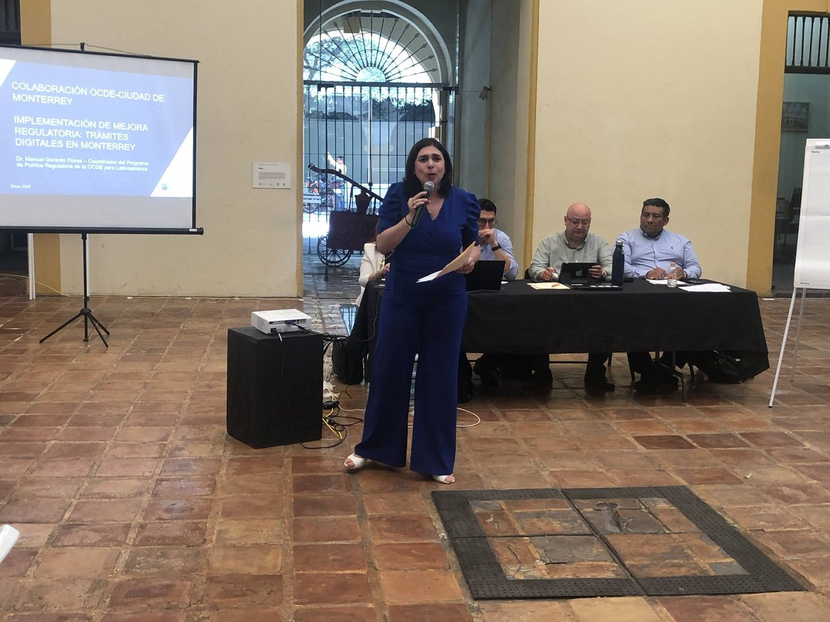 OCDE_RLAC's tweet photo. 🎯 Primera misión investigación a #Monterrey para establecer trámites 💯 digitales de inicio y contrucción en Ventanilla Digital Inversiones en @mtygob 

🌟La metodología #OCDE #OECD asegura implementación de #MejoraRegulatoria con base en involucramiento de todos los actores https://t.co/CaLkFt8bMu